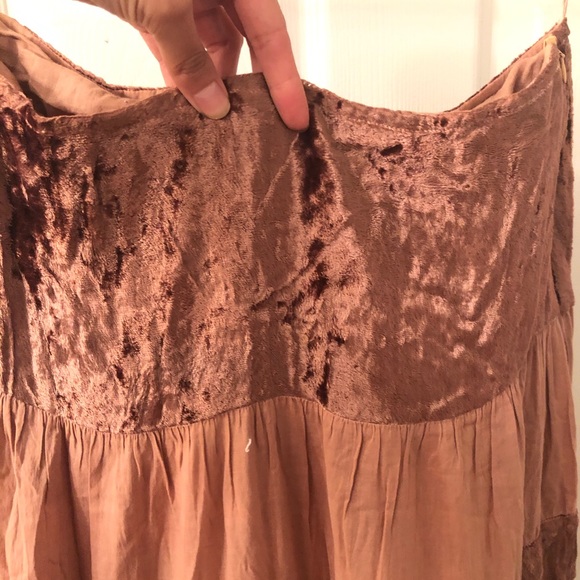 Long brown ruffle romantic skirt new - Picture 2 of 7